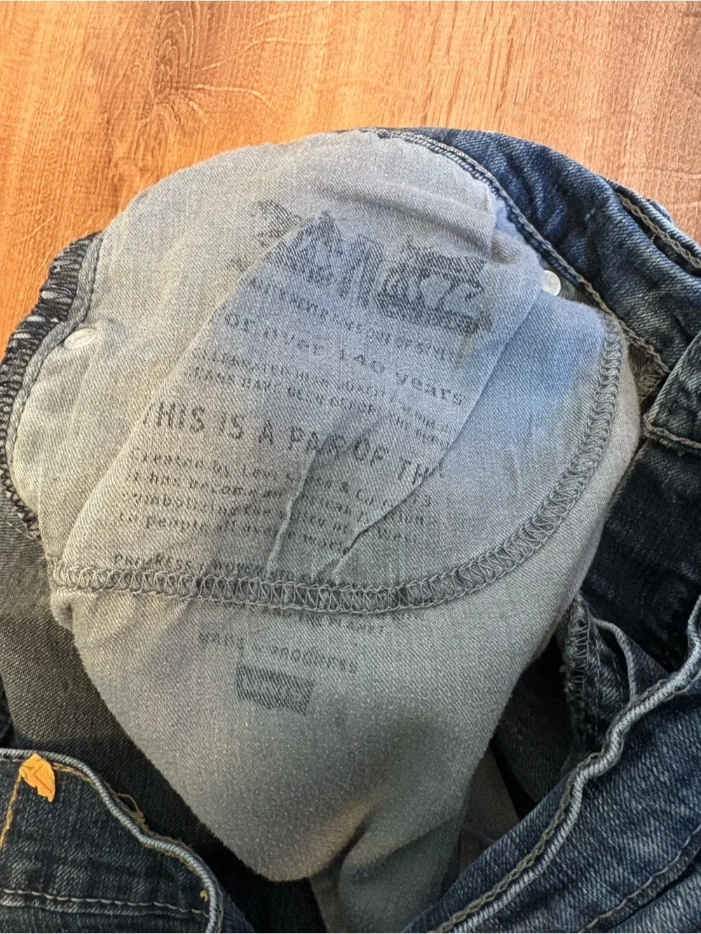 Levi's Dark Blue Straight Leg Men's Jeans Size 36x32